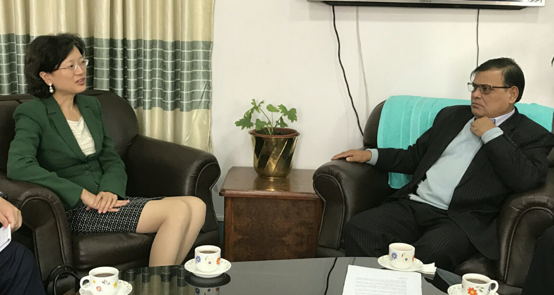 DPM Mahara and Chinese ambassador meet